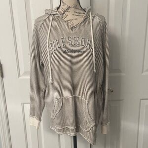 Striped Hooded Sweatshirt
